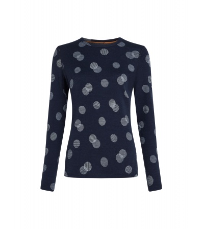 Icebreaker Merino 260 Vertex LS Crewe Thermal Top Falling Flakes W's Winter 2025