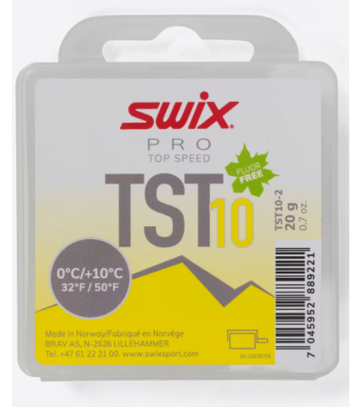 Wax SWIX TS10 TURBO YELLOW 0°C/+10°C 20G