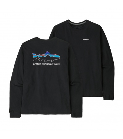 T-shirt Patagonia Long-Sleeved Home Water Trout Responsibili-Tee M's