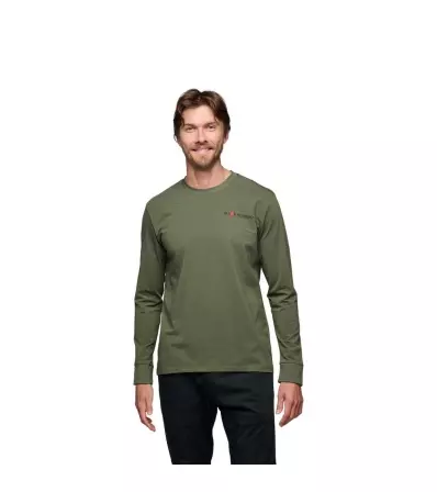 Black Diamond Heritage Wordmark Long Sleeve Tee M's