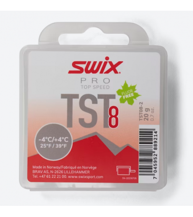 Wax Swix TS8 TURBO Red -4°C/+4°C 20g