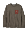 Patagonia Long Sleeve Shop Sticker Pocket Responsibili-Tee M's